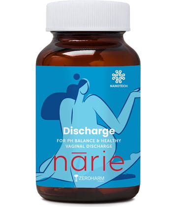 ZEROHARM Narie Discharge Capsules For White Discharge, Uti & Yeast Infection (60 Nos)