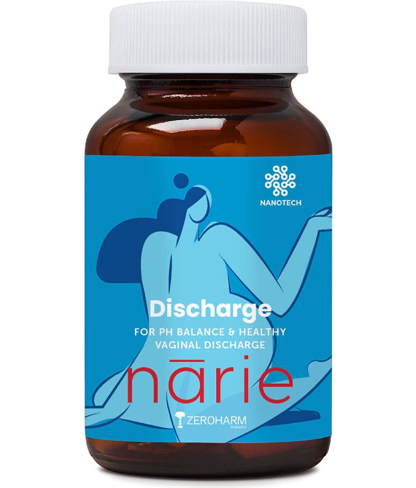 ZEROHARM Narie Discharge Capsules For White Discharge, Uti & Yeast Infection (60 Nos)