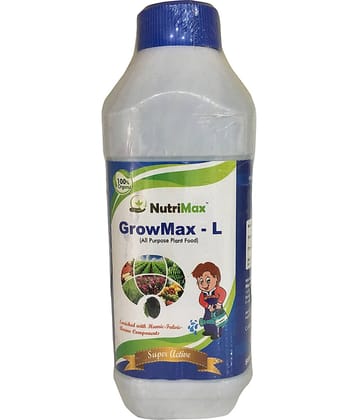 Nutrimax GrowMax-L Humic Liquid 500 ML Liquid Extract Fertilizer 100 gms - 500 gms