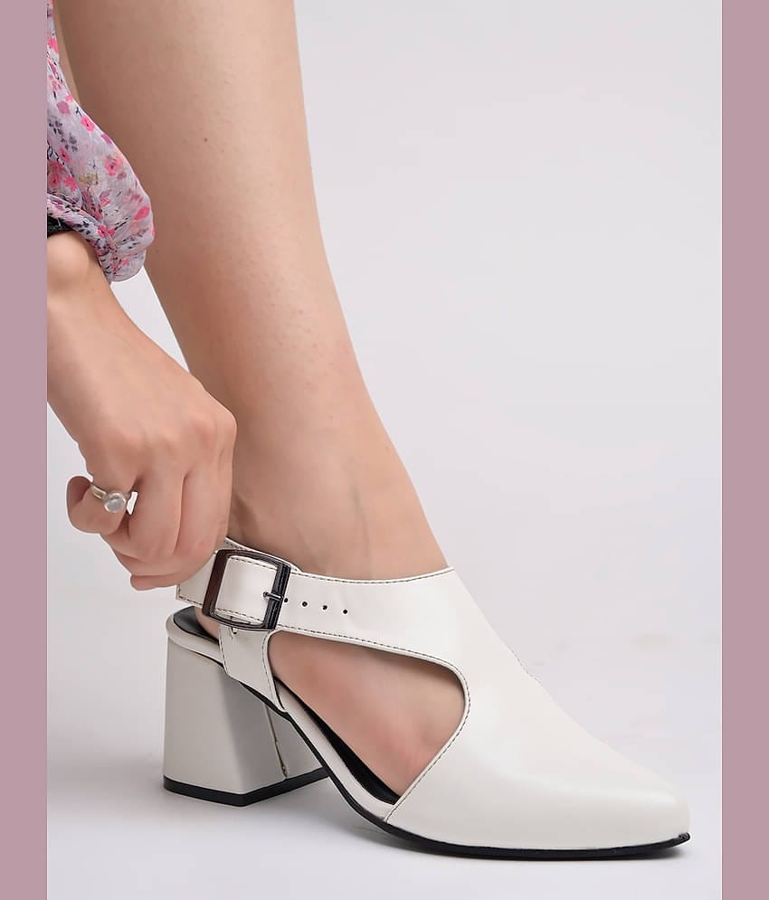 Shoetopia White Women's Pumps Heels