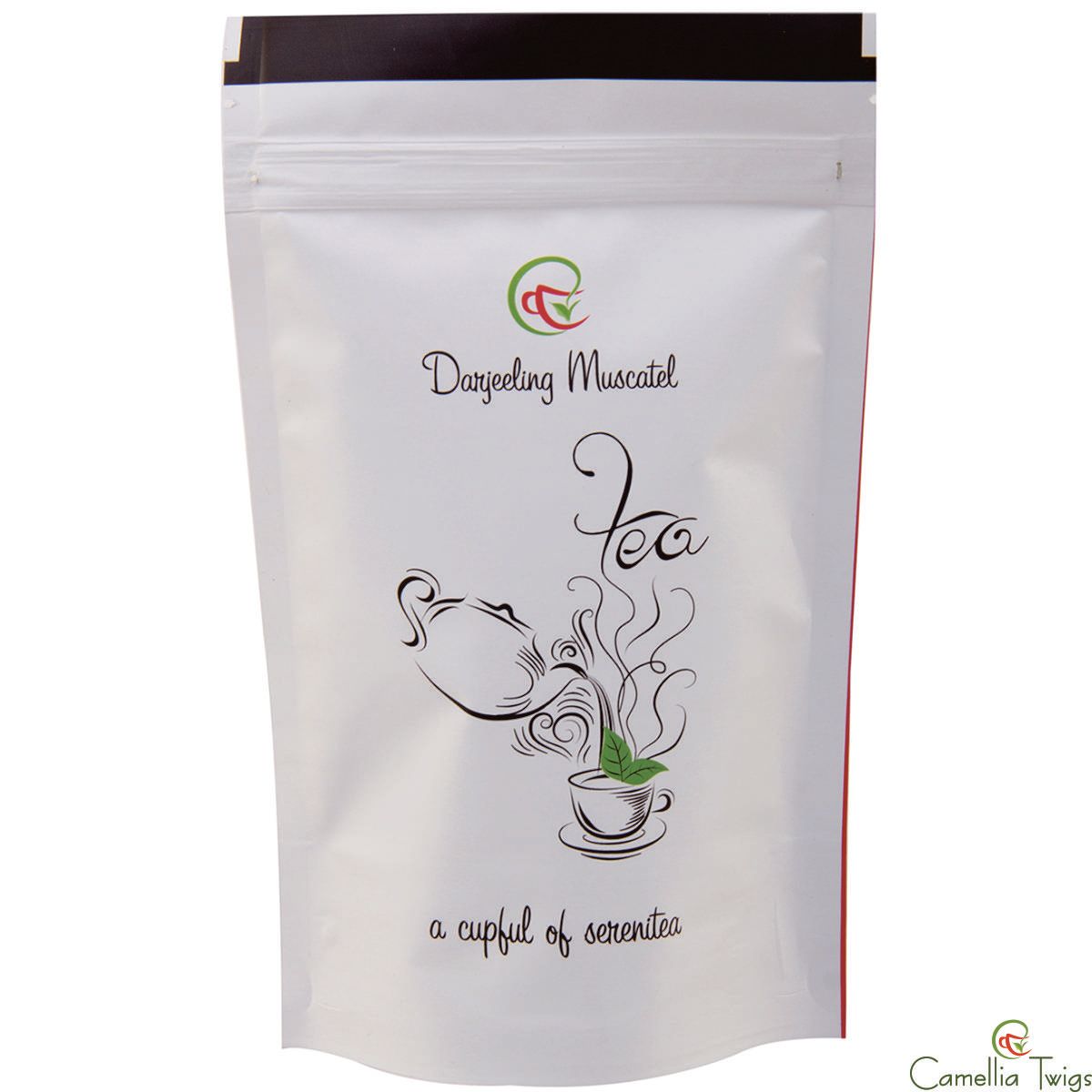 Camellia Twigs Muscatel Darjeeling Black Tea, 100gm Pouch Pack Of 2