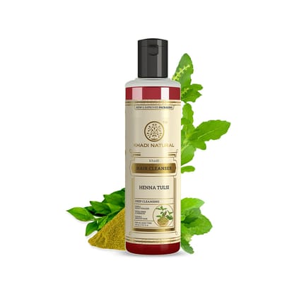 Khadi Natural Henna Tulsi Hair Cleanser - 210ml Khadi Natural Henna Tulsi Hair Cleanser - 210ml