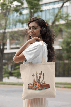 Musical Instruments Print Tote Bag Musical Instruments Print Tote Bag