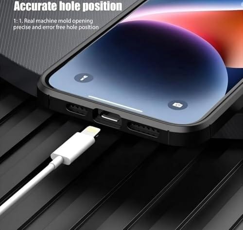 PLUGTECH Slim Shockproof Case | Matte Black Soft | Drop Protection | Precise Cutouts | Premium Mobile Cover for Realme C55, Realme Narzo N55