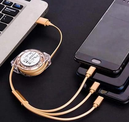 Retractable Charger Charging Cable, Micro USB Cable, 3 in 1, Multi Charging Cable, Compatible with Phone / Type C / Micro Android USB and Other Mobile Devices (1 Pc) Retractable Charger Charging Cable, Micro USB Cable, 3 in 1, Multi Charging Cable, Compatible with Phone / Type C / Micro Android USB and Other Mobile Devices (1 Pc)