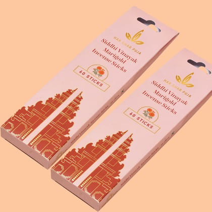 Har Ghar Puja Siddhi Vinayak Marigold Incense Sticks (Set of 2) Har Ghar Puja Siddhi Vinayak Marigold Incense Sticks (Set of 2)