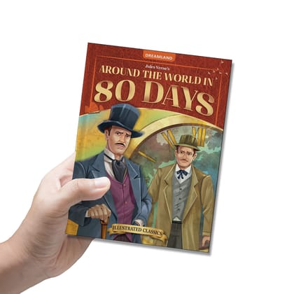 Around the World in 80 days- Illustrated Abridged Classics for Children with Practice Questions [Hardcover] Jules Verne