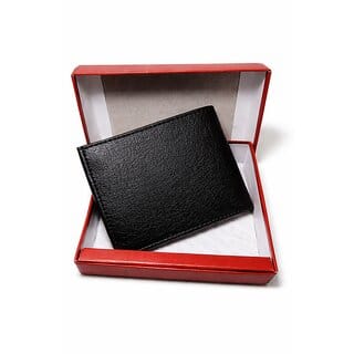 Mens Black Leather Wallet  Slim Bifold Wallet with Coin Pocket, Card Slots  Cash Compartment  Premium Stylish Formal