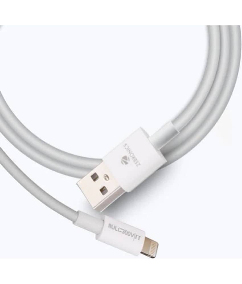 Zebronics White 3A Type C Cable 1.2 Meter