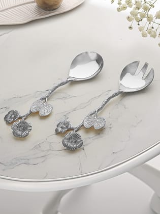 Blooming Breeze Salad Set-Silver