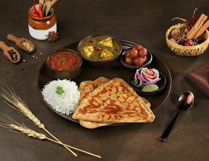 Palak Paneer Thali Meal