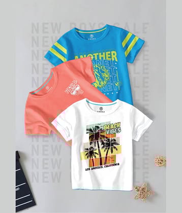 CODEZ Pack of 1 Boys Cotton Blend Polo T-Shirt ( Multi Color )