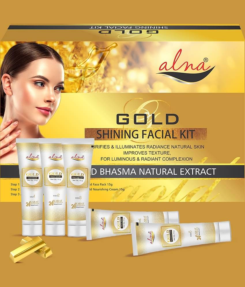 Alna Gold Shinning Facial Kit 75gm , Pack of 1