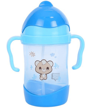 CHILD CHIC Blue Polycarbonate Straw sippers