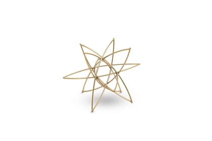 Golden Starburst Metal Table Decor by Cocovey Homes - Elegant and Modern Decorative Accent for Living Room, Office, With Gleaming Gold Finish - No