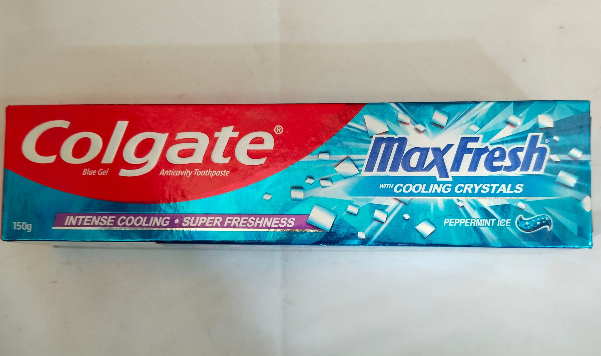 Colgate max fresh with Cooling crystals Peppermint ice Anticavity toothpaste 