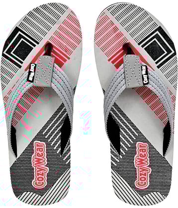 Cozy Wear - Grey Men's Thong Flip Flop