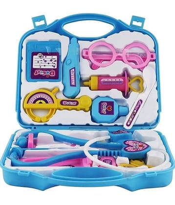 2530Y- YESKART  Blue  Doctor Play Kit Set for Kids with Foldable Suitcase, Compact Medical Accessories Pretend Play | Game Toy for 3 + Year, Boys and Girls
