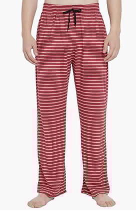 Maroon and Yellow Check Pyjama-S
