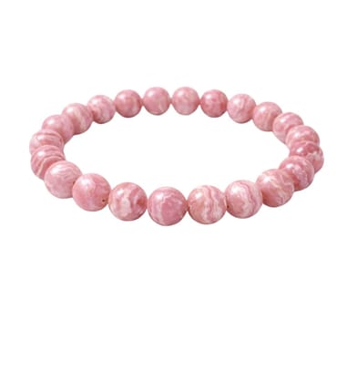 Natural Crystal 8mm Rhodochrosite Bracelet (Pink)-PID64913 Natural Crystal 8mm Rhodochrosite Bracelet (Pink)-PID64913