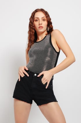Black Women's Shorts 26