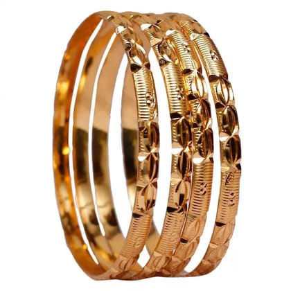 Elegant Rose Gold Bangles Set