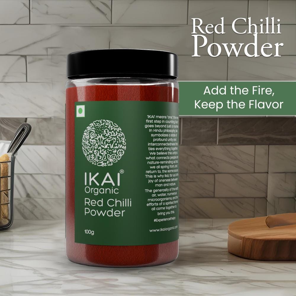 Organic Red Chilli Powder | Lal Mirch Powder | Pure | Red Colour | Hot | 100g