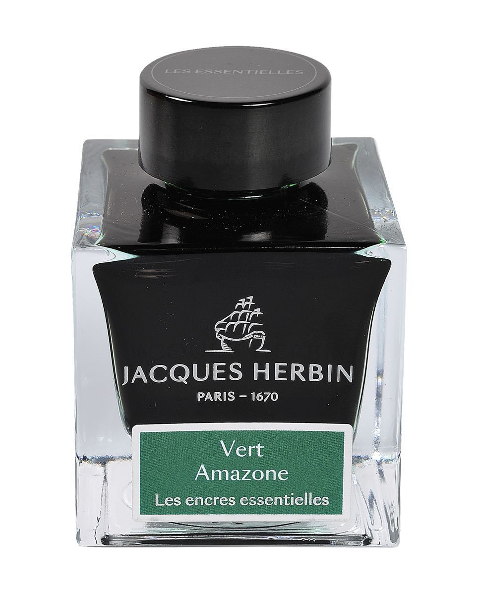 Jacques Herbin Essentielles - Vert Amazone-50 ml Ink Bottle