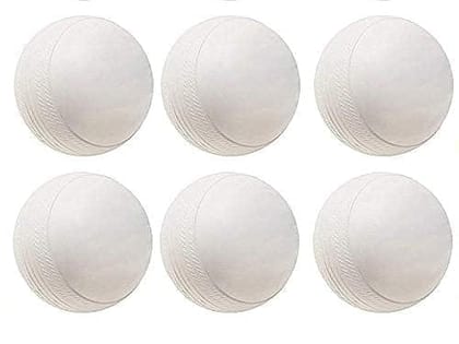FAIRBIZPS Audible Heavy Plastic Cricket Balls - 40g White Training Balls for Indoor & Outdoor Practice | Pack of 6 for Drills & Matches for Blind and Low Vision FAIRBIZPS Audible Heavy Plastic Cricket Balls - 40g White Training Balls for Indoor & Outdoor Practice | Pack of 6 for Drills & Matches for Blind and Low Vision