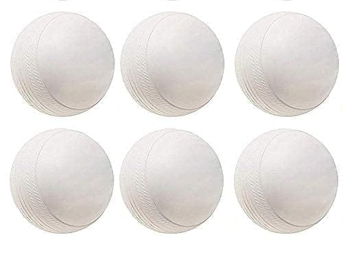 FAIRBIZPS Audible Heavy Plastic Cricket Balls - 40g White Training Balls for Indoor & Outdoor Practice | Pack of 6 for Drills & Matches for Blind and Low Vision