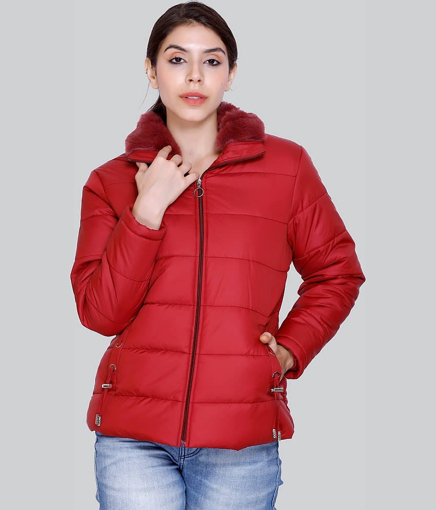 IF-INDIAN FORT - Nylon Maroon Quilted/Padded Jackets Pack of 1