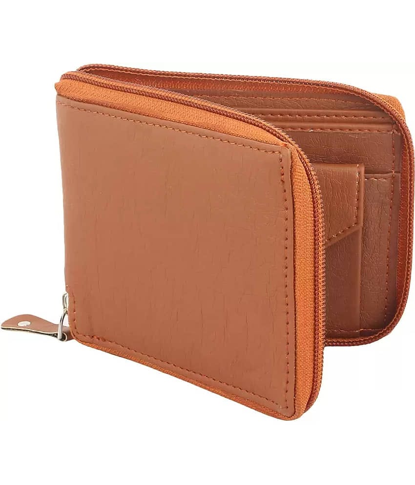 Clock21 - Brown Leather Men's Two Fold Wallet ( Pack of 1 )