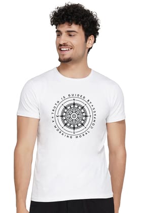 Truth Is Guided By A Working Moral Compass-S / White