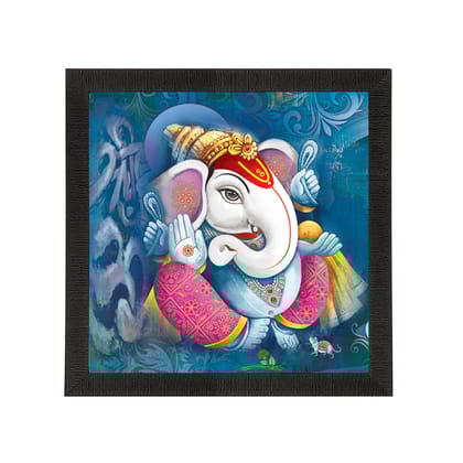 Lord Ganesha Satin Matt Texture UV Art Painting