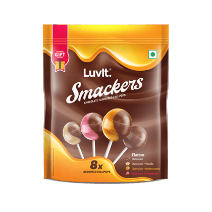 Luvit Smackers Choco Pouch || 8 Pieces || 96 Grams