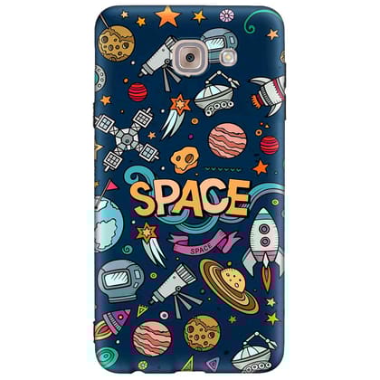 Space Equipment Samsung J7 MAX Premium Embossed Mobile cover