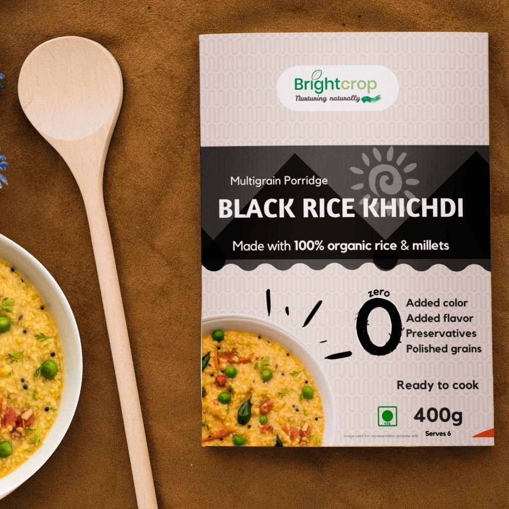 Black Rice Khichdi | Multigrain Porridge (400Gms Pack)