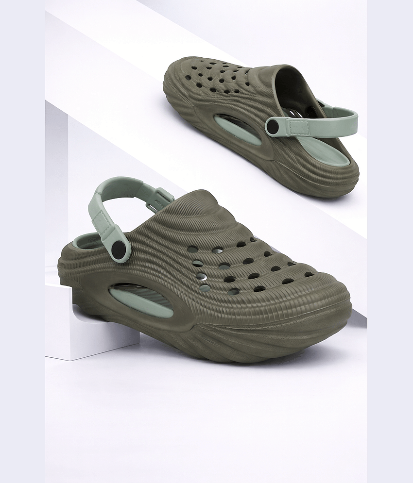 Clymb - Olive Men's Clogs