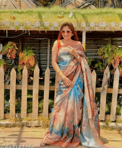 Paithani Cotton Silk Saree with Tassels Paithani Saree for Weddings and Functions Tassel Border Cotton Silk Saree Handloom Inspired Paithani Saree Party Wear Paithani Saree in Cotton Silk Indian Traditional Paithani Saree with Tassels