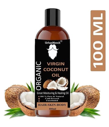 UrbanMooch 100% Pure & Natural Coconut Oil For Hair , Skin & Body- 100 ml