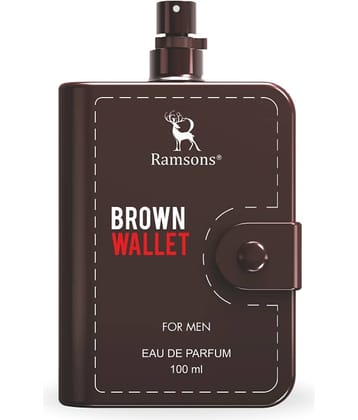 Ramsons - BROWN WALLET Eau De Parfum Perfume For Men Long Lasting Perfume 100 ml (Pack of 1)