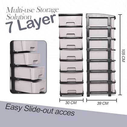 Plastic Modular Drawer Storage Chest Of Drawers Organizer Storage Box, Large Stomo Racks For Multipurpose