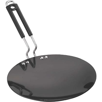 Vinod Black Pearl Hard Anodised Tawa | Heavy-Gauge Aluminium Roti, Dosa & Paratha Tawa (Size - 22cm) by Mahavir Home Store