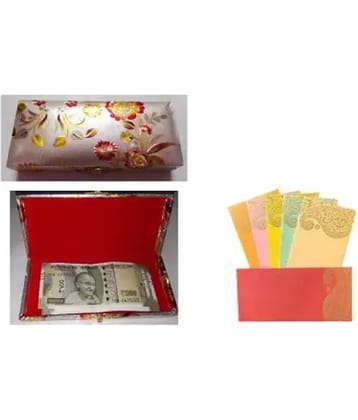 Posshe Posshe Premium Shagun Gaddi Box With 10Pcs Shagun Envelope Combo Envelopes (Pack of 2 Silver)