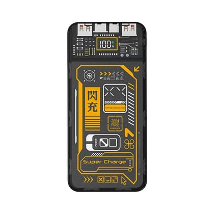 IKALL IKPB50 20000mAh Power Bank | 22.5W Fast Charging | 3 Output Ports (2 Type A Connector & 1 Type C Connector) | Compatible with Smartphone, Tablet, Smartwatch, Trimmer (Black)