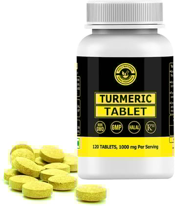 Holy Natural Turmeric Tablet - 120 Tab 1000 mg Vitamins Tablets