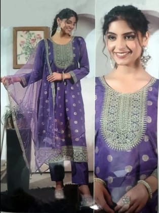 Mayra Purple Designer Anarkali Set Mayra Purple Designer Anarkali Set