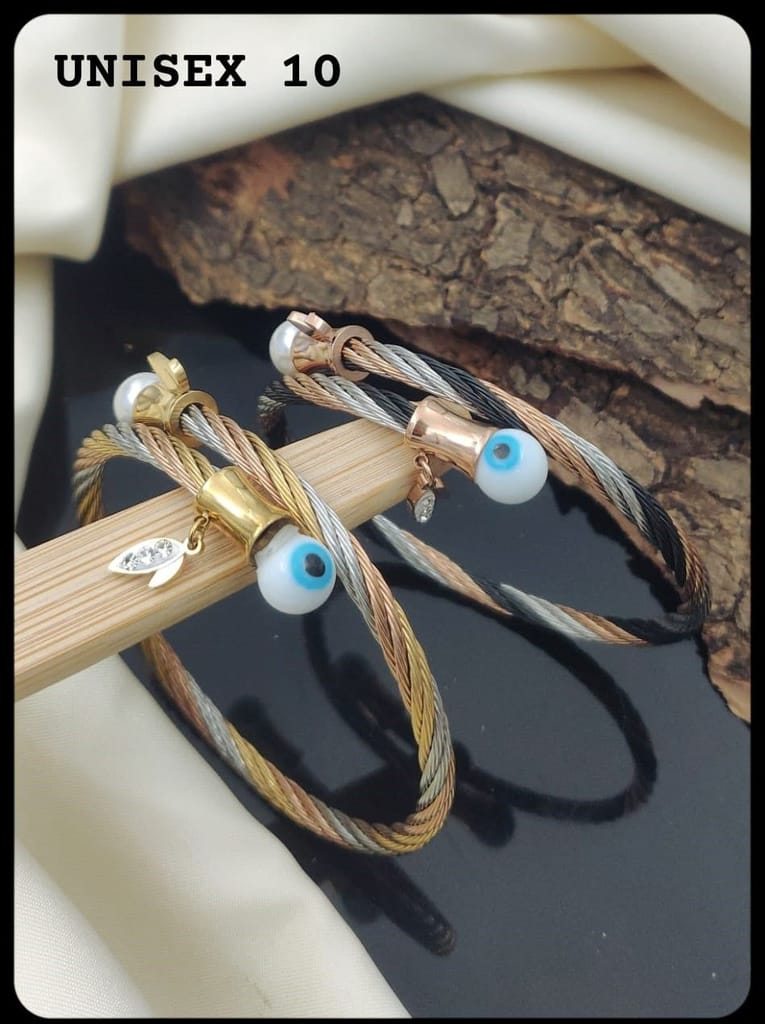 Unisex bracelet for evil eye pack of two