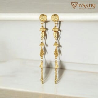 Vivastri Sizzling Glittering Changeable drop Earring for Women and Girls [VIVA2654ERG]