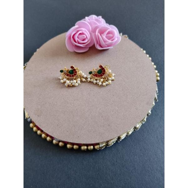 Pastel Colour Beads Earrings